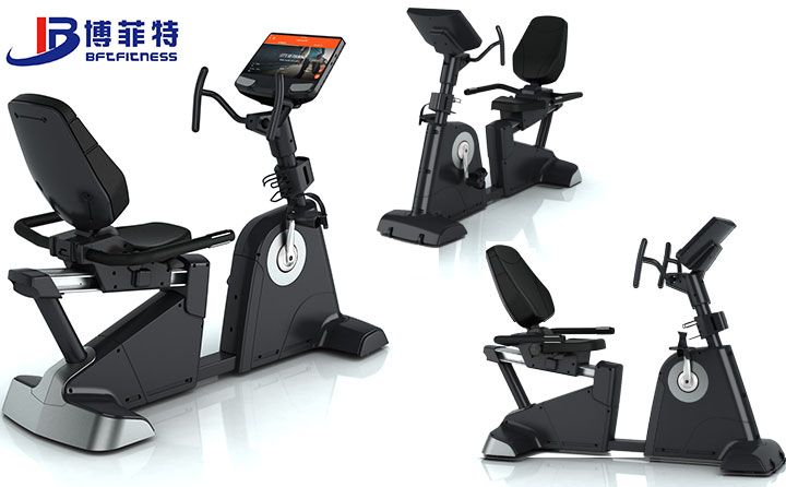 触控大屏卧式健身车